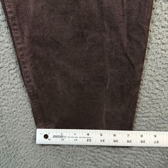 Vintage Guess Jeans Mens 32x34 Brown Relaxed Tapered Fit Y2K 90s Made in USA - Picture 13 of 14